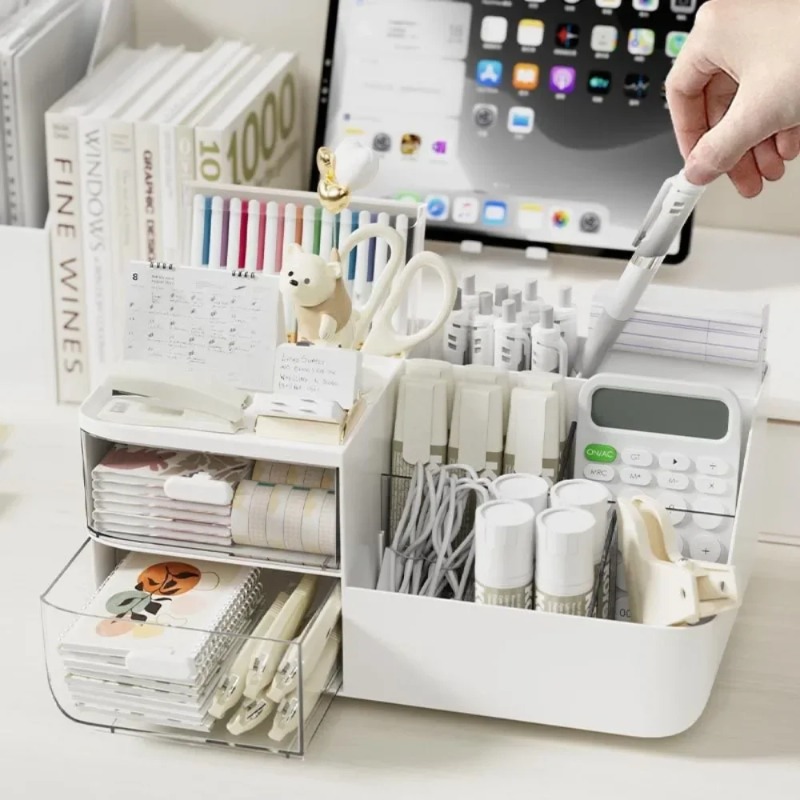 Pegboard Office Organizer - Настольный органайзер для косметики с выдвижными