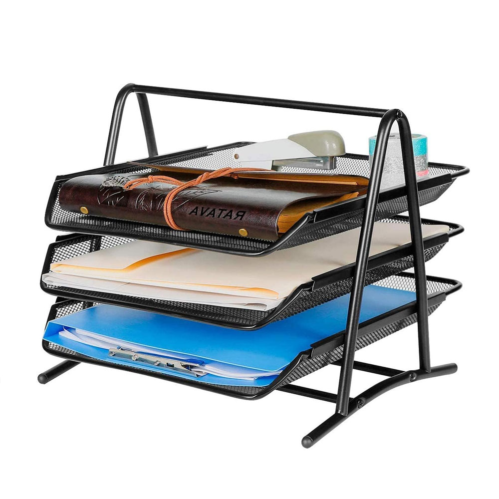 Трехуровневый выдвижной настол – обзор и цена Desktop Filing Tray